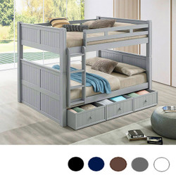 Dillon Full Over Full Bunk Bed With Vertical Ladder & Trundle