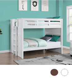 Austin XL Twin over XL Twin Bunk  Bed in White 