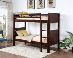 Twin XL Convertible Bunk Bed in Espresso