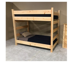 Farmhouse Full over Full Bunk Bed in Clear
