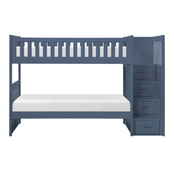 Charlton Twin Twin Step Bunk in Blue