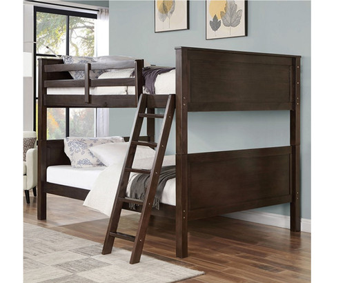 Jasper Convertible Full Size Bunk Bed in Walnut