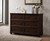 Espresso dresser with 6 drawers