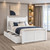 Dillon Queen Beadboard Bed in white