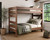 Modern Twin XL Stackable Bunk in Mahogany Brown