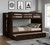Twin XL over Twin XL Bunk  Bed in Espresso - Shown with Trundle