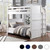 Queen Dual Height Bunk Bed with Ladder On End 