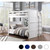 Queen Dual Height Bunk Bed with Ladder On End 