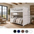 Dillon full over full bunk bed solid hardwood in white