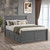 Dillon Full XL Beadboard Bed in Gray
