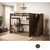 Full Loft Bed with Storage Stairs in Espresso