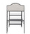 Industrial Black Metal Loft Bed with Reversible Ladder