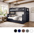 Dual Setting Twin XL over Full XL Bunk Bed w/ Straight Ladder in Navy Blue