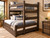 Farmhouse Majestic Pines Twin XL Over Queen Bunk Bed in weathered gray