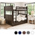 Full Size Bunk Bed in Espresso - Shown with Vertical Ladder and Trundle