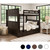 Queen-Size Bunk Bed in Espresso - Shown with Trundle
