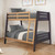 Twin Full Bunk Bed in Two-tone Finish