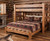Lodge Barnwood Twin XL Loft with Queen Below - Cabin Back Ground