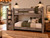 Barnwood Full over full bunk bed in weathered gray