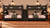 Lodge Barnwood Quadruple Full Bunk Beds with Center Stairs in Weathered Black