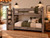 Lodge Barnwood Twin over Twin Bunk Bed with reversible stairs in Weathered Gray finish
