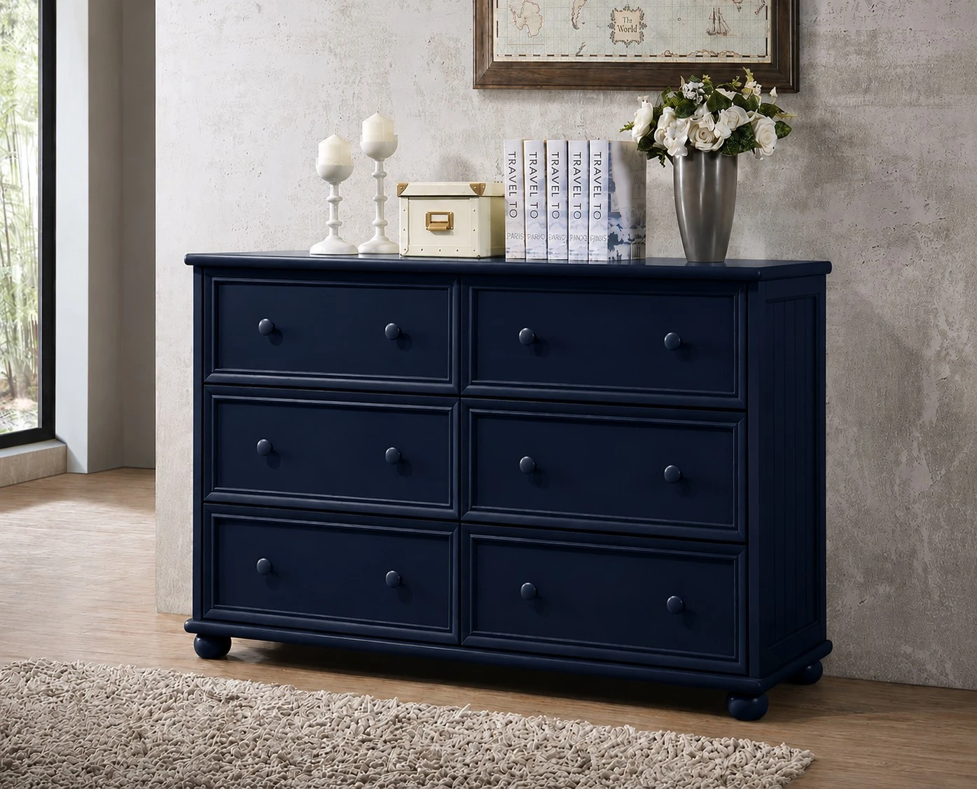 Dillon 6-Drawer Dresser | Solid Wood Bedroom Dresser
