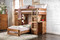 Rustic Style Twin Loft with Desk Underneath