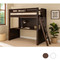 Newcastle Full Size Loft with Desk Underneath