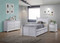 White Finish - For Color Reference only. New Style Features a Lower Footboard