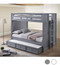Austin Bead Board XL Full Size Bunk Shown with Trundle