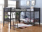 Twin Over Twin Bunk Loft Bed Set Black / Gunmetal