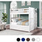 Twin XL Dual Height Bunk w/ Straight Ladder on End