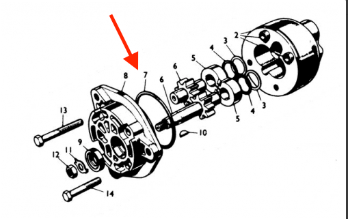 Hydraulic Pump O'Ring 27H5989