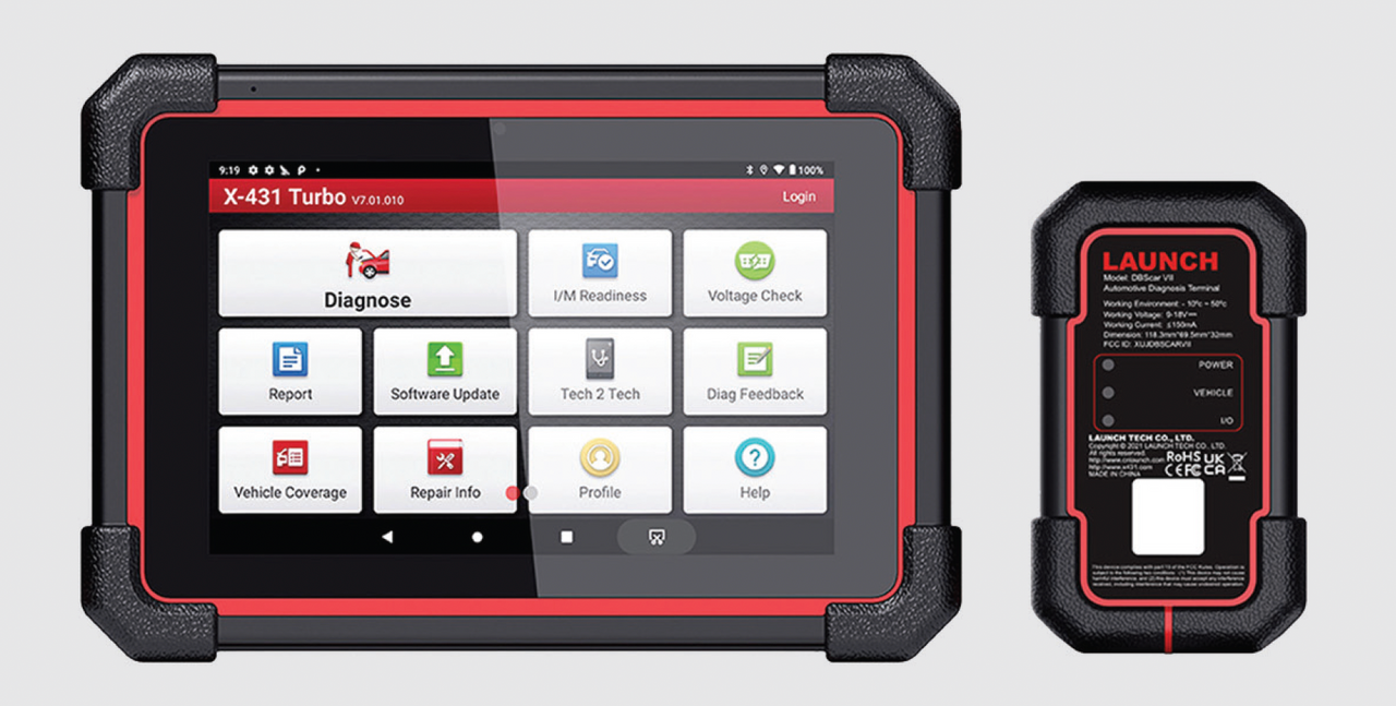 Launch Tech X-431 ADAS Mobile Plus LDW package w/ Turbo III Tablet