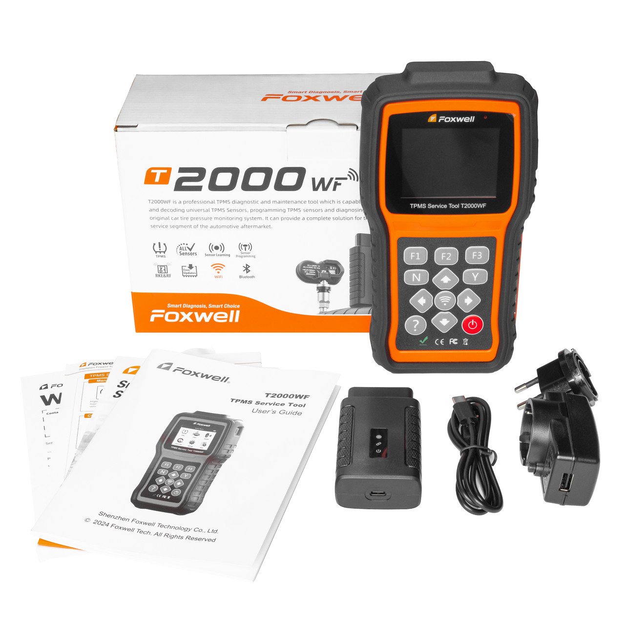 Foxwell T2000 TPMS 最新汎用ライターOBDテスター(本体のみ) Foxwell T2000 TPMS 最新汎用ライターOBDテスター(本体のみ