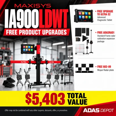 Autel IA900 - LDW Calibrations & Wheel Alignment w/ MS Ultra Tablet + Up to $5,403 total added value