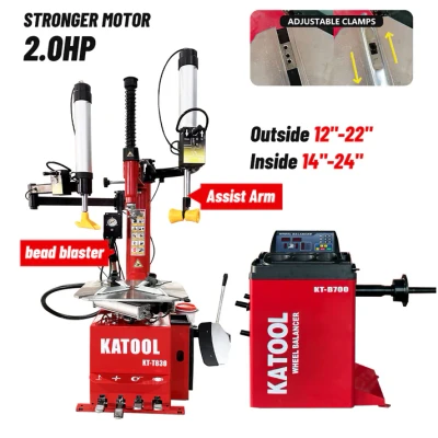 Katool KT-T830 Tire Changer & KT-B700 Wheel Balancer Combo