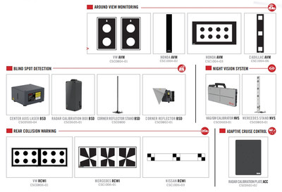 Autel ADAS Calibration Package 1 (Nissan, Volkswagen, Mercedes, Cadillac, Honda) (ADASCAL1)