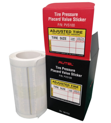 Autel Placard Value Stickers Autel Placard Value Stickers