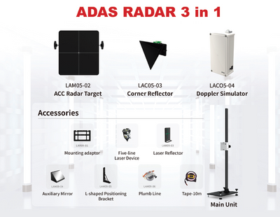 Launch Tech Radar 3 in 1( ACC+Doppler+Corner Reflector) Set with Bags - 701070015 Launch Tech Radar 3 in 1( ACC+Doppler+Corner Reflector) Set with Bags - 701070015