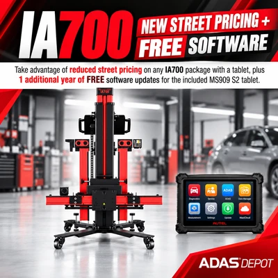 Autel IA700 ADAS All-Systems Calibration System (No tablet) | Wheel Alignment Pre-Check + All Systems ADAS