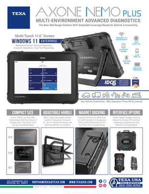 AXONE NEMO PLUS MULTI-ENVIRONMENT ADVANCED DIAGNOSTICS