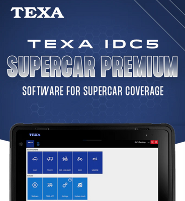Texa IDC5 Software for Supercar Coverage AGU001.5 Texa IDC5 Software for Supercar Coverage AGU001.5