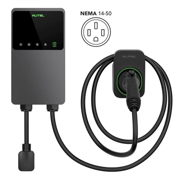 Autel MaxiCharger Home 40A EV Charger With Side Holster - NEMA 14-50