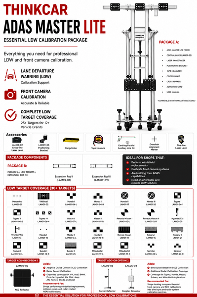 Thinkcar ADAS LITE Overseas Basic configuration