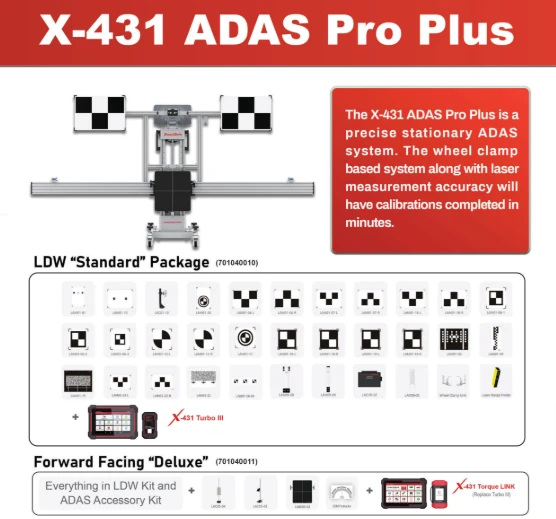 Launch Tech X-431 ADAS PRO Plus Forward Facing Deluxe Package - 701040011