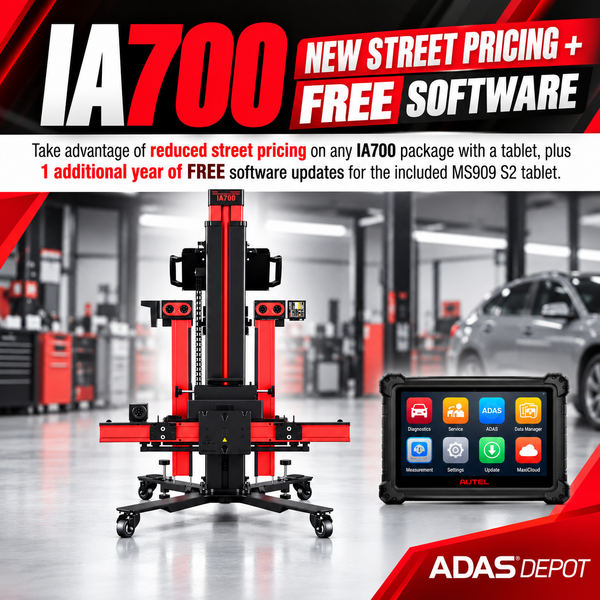 Autel IA700 ADAS LDW System | Wheel Alignment Pre-Check + LDW ADAS (no tablet)