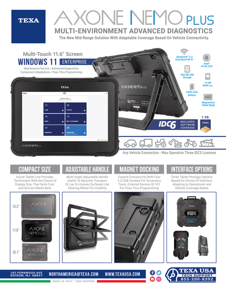 AXONE NEMO PLUS MULTI-ENVIRONMENT ADVANCED DIAGNOSTICS