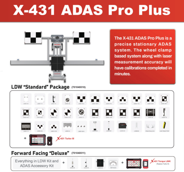 Launch Tech X-431 ADAS PRO Plus Forward Facing Deluxe Package