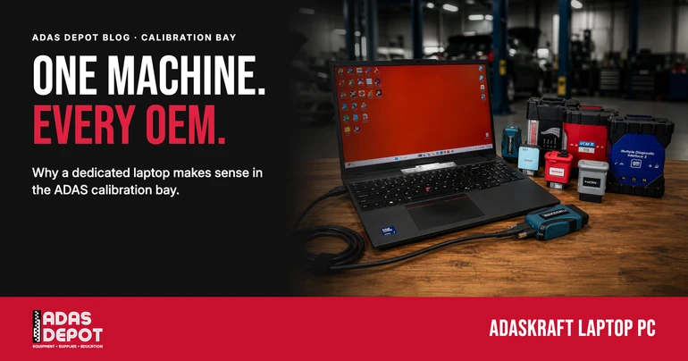 Why a Dedicated Laptop Makes Sense in the ADAS Calibration Bay
